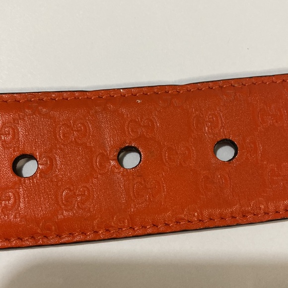Orange Gucci Belt Authentic - Picture 5 of 6